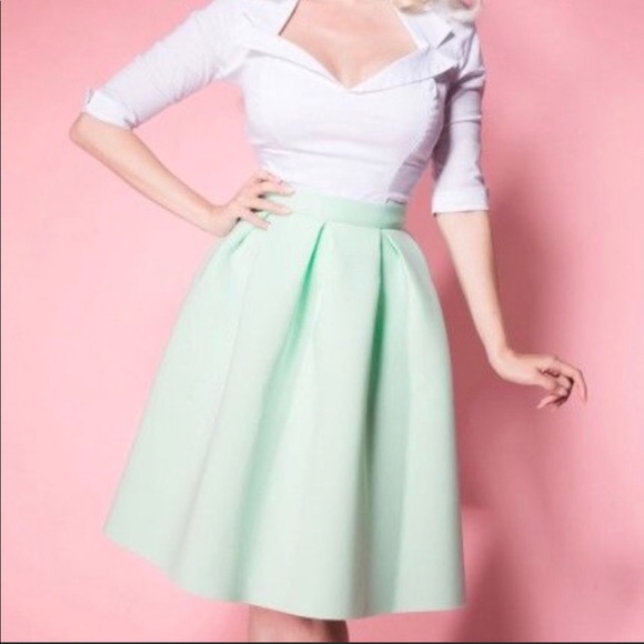 Out of the Box Skirt in Aqua - Picture 1 of 3